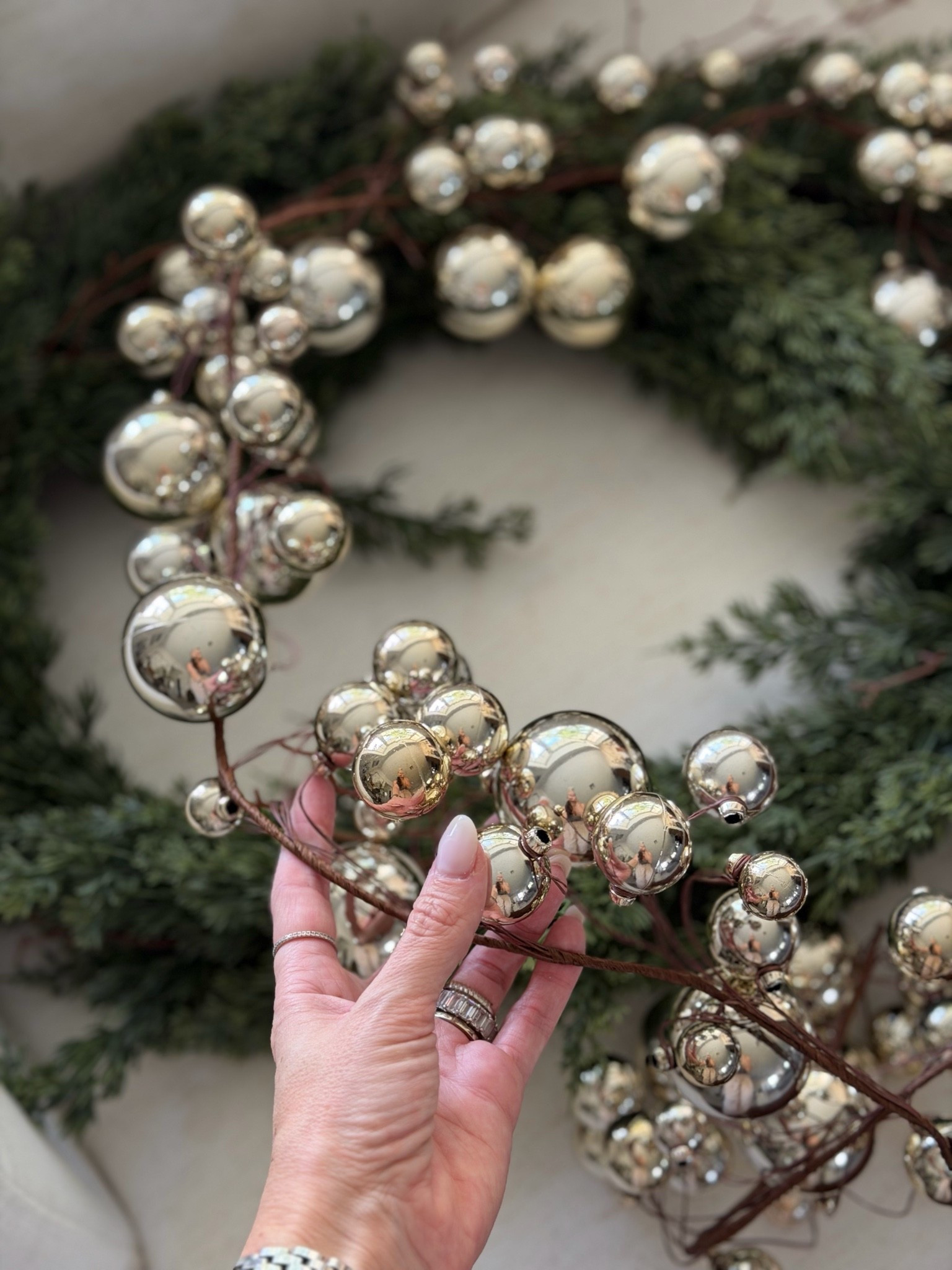 Christmas garland loading