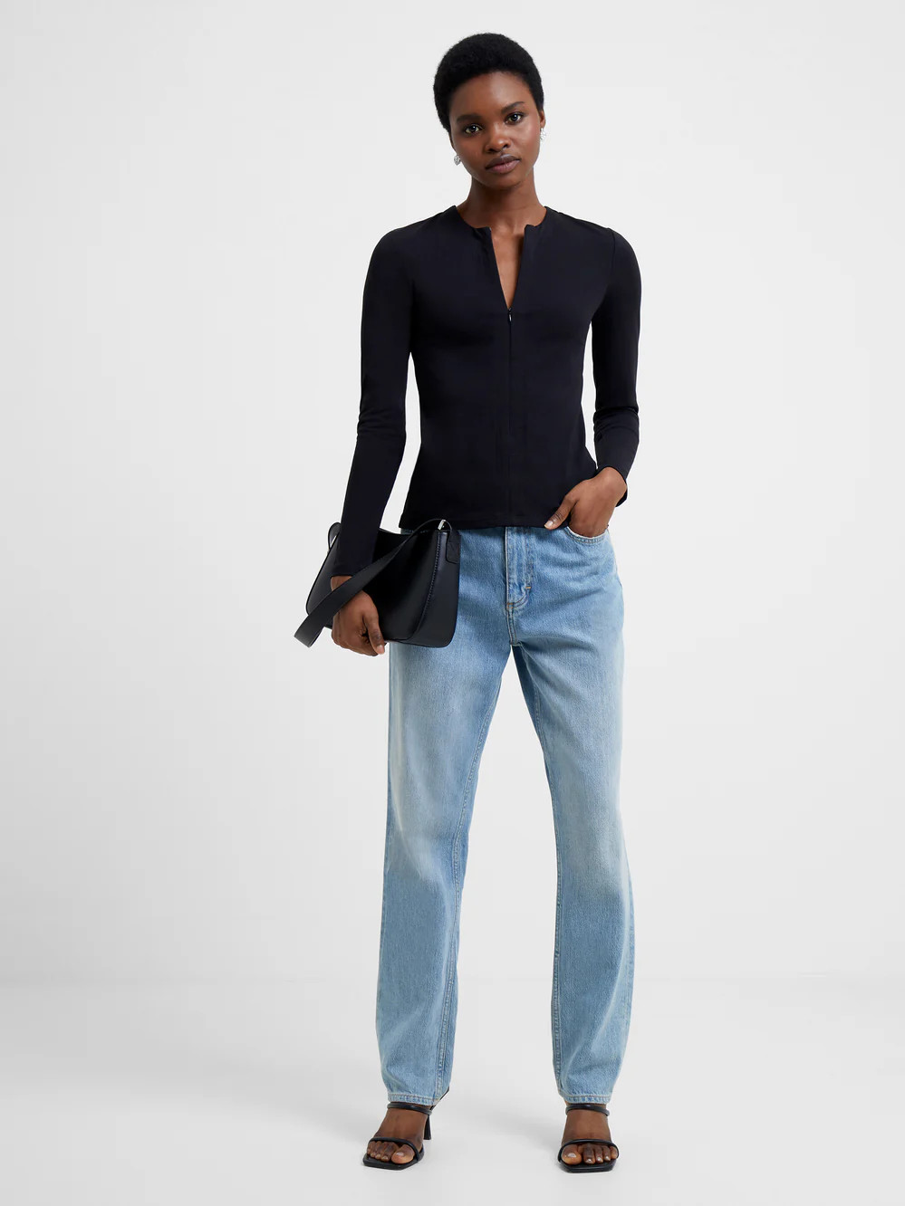 Rallie Long Sleeve Zip Top | French Connection (US)