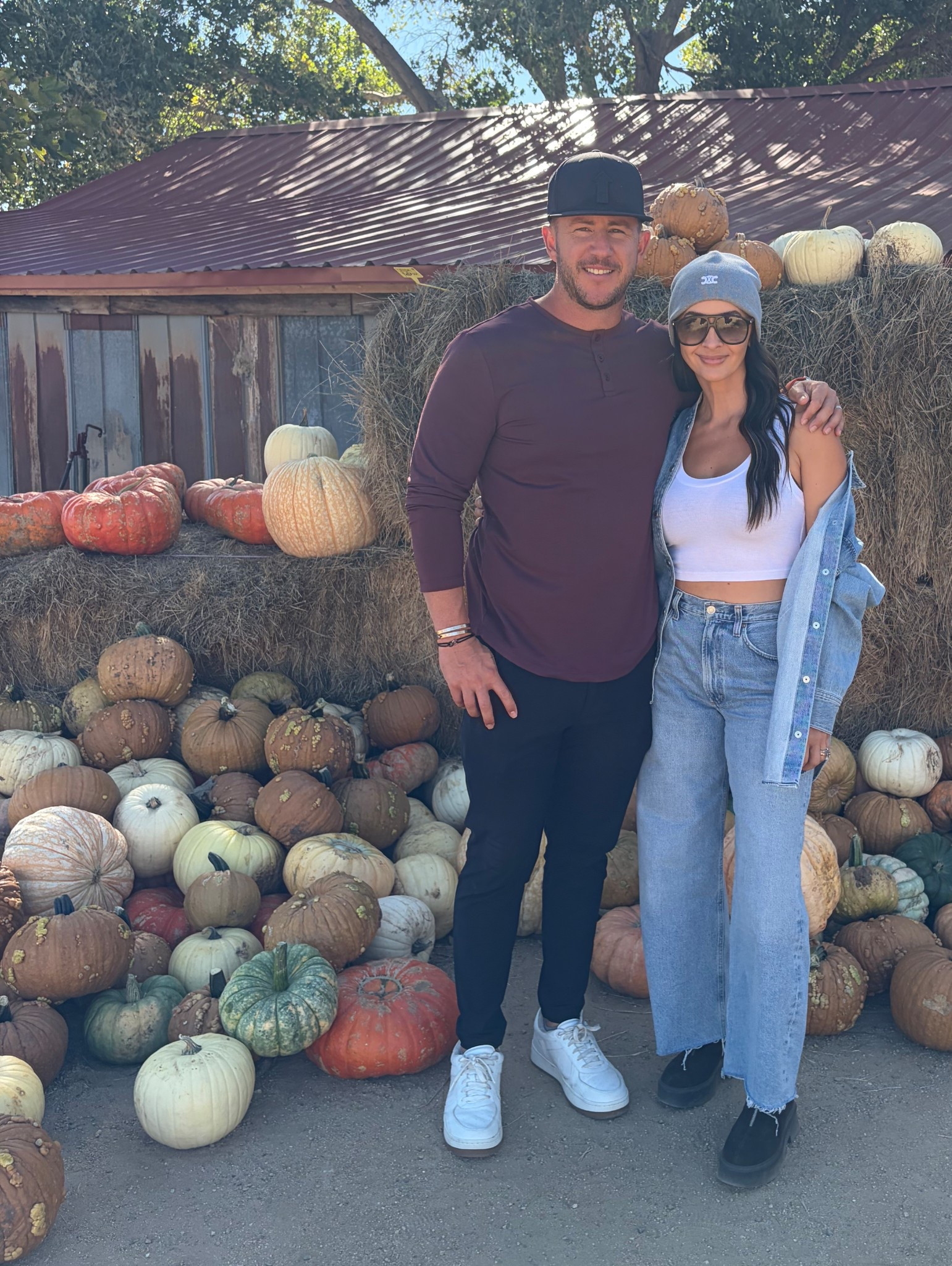 Top: S
Denim shirt: M
Jeans: 27 
Boots: size 7

#LTKHoliday #LTKSeasonal #LTKFamily