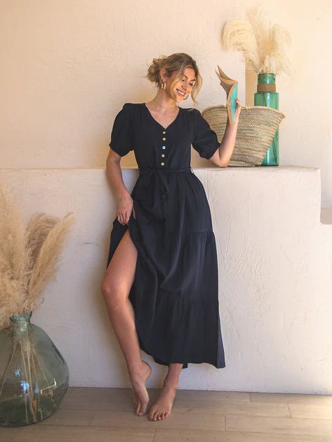 Arlene Tiered Maxi Dress | TAMGA Designs