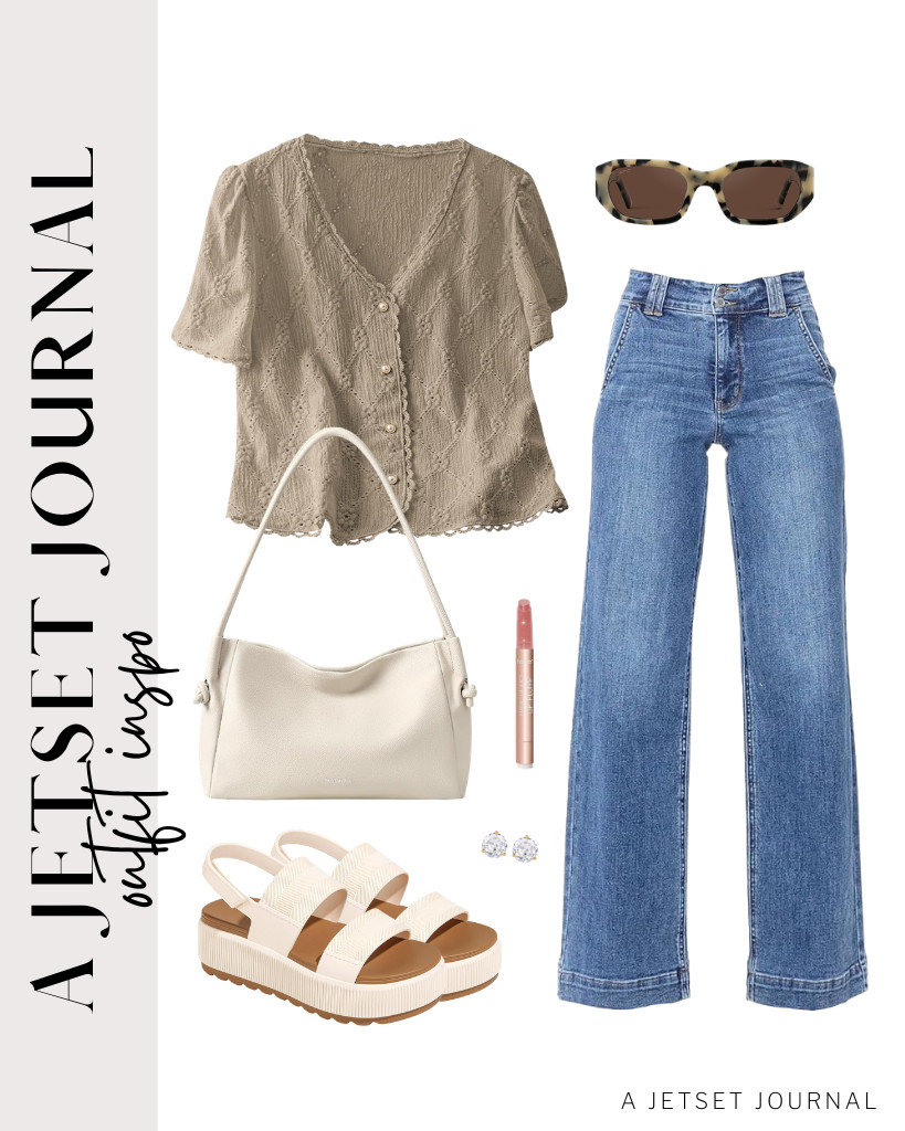 This COZYEASE floral blouse and Astylish jeans combo is a great pair. Try these PAVOI stud earrings and a BOSTANTEN shoulder bag for a chic touch, then finish the look with Lovee Cosee platform sandals and chunky narrow sunglasses from WearMe Pro for that perfect, relaxed finish.

#LTKSeasonal #LTKSaleAlert #LTKTravel

 

 