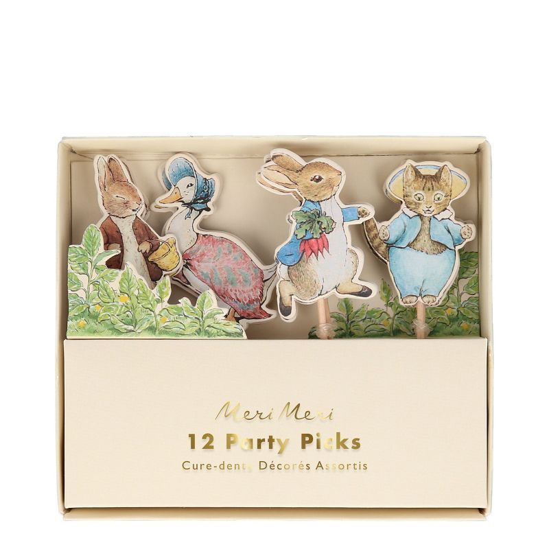 Meri Meri Peter Rabbit™ & Friends Party Picks (Pack of 12) | Target