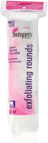 Swisspers Premium Exfoliating Rounds, 2 Distinct Raised Textured Surface, Cotton Facial Pads, 80 ... | Amazon (US)