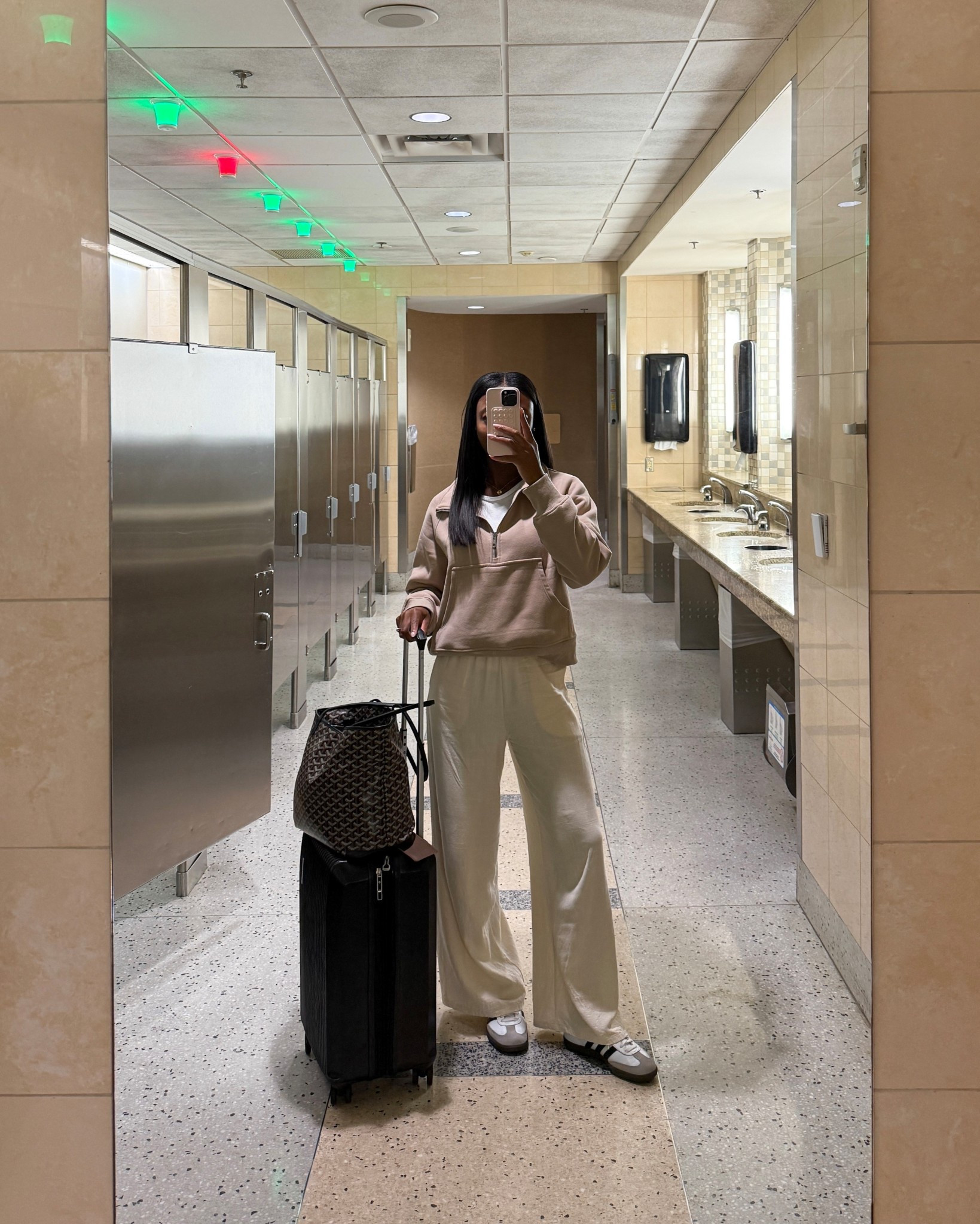 Travel outfit of the day! Wearing a size small in these linen pants and a medium in the sweatshirt! 

#LTKSeasonal #LTKFindsUnder50 #LTKTravel