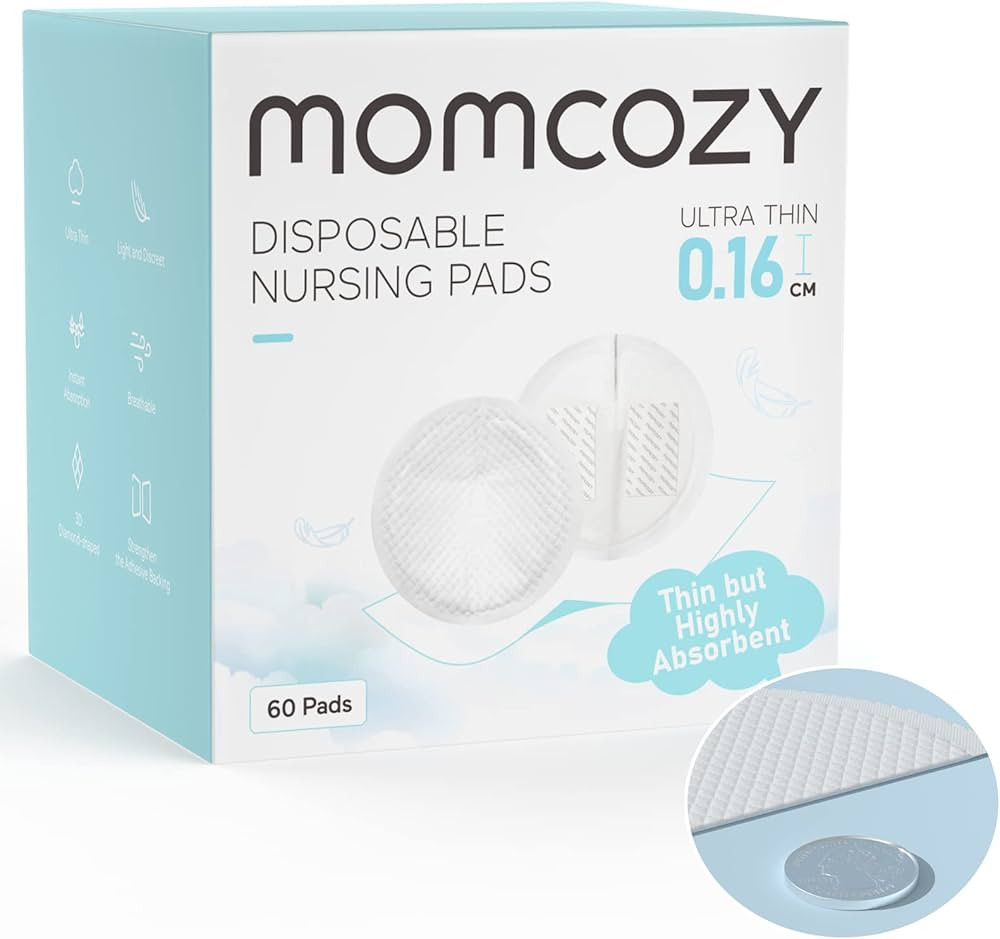 Momcozy Ultra-Thin Disposable Nursing Pads, Ultra-Absorbent and Breathable Portable Breast Pads f... | Amazon (US)