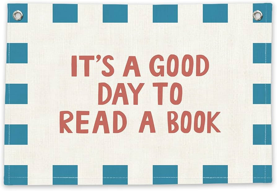 It's A Good Day To Read A Book Canvas Banner for Classroom Decor | Amazon (US)