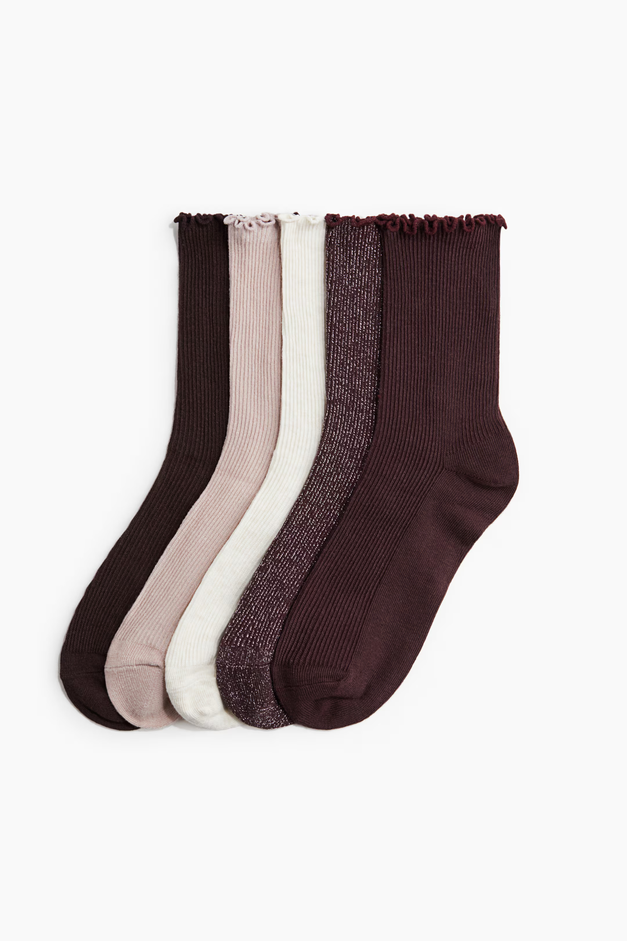 5-Pack Rib-Knit Socks | H&M (US + CA)