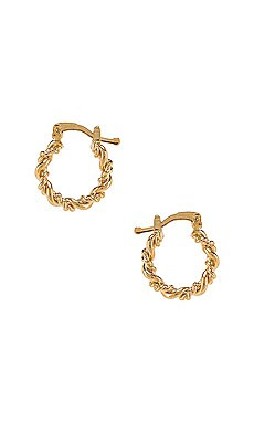 The M Jewelers NY Mini Capri Hoops in Gold from Revolve.com | Revolve Clothing (Global)