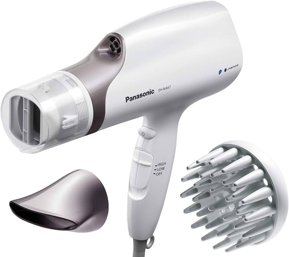 Panasonic Nanoe Salon Hair Dryer with Oscillating QuickDry Nozzle, Diffuser and Concentrator Atta... | Amazon (US)