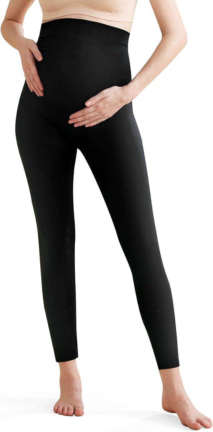 Momcozy Maternity Leggings Over The Belly Maternity Yoga Pants for Women Pregnancy Leggings Worko... | Amazon (US)
