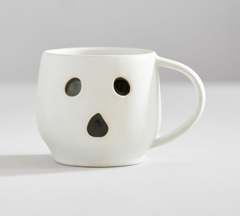 Figural Ghost Stoneware Mugs | Pottery Barn (US)