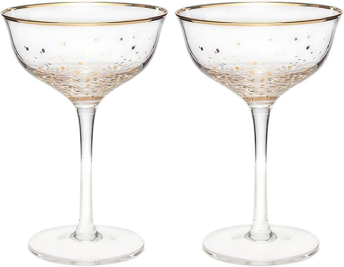 Lysenn Nick and Nora Glasses Set of 2- Exquisite Cocktail Glasses for Martini, Margarita & Champa... | Amazon (US)