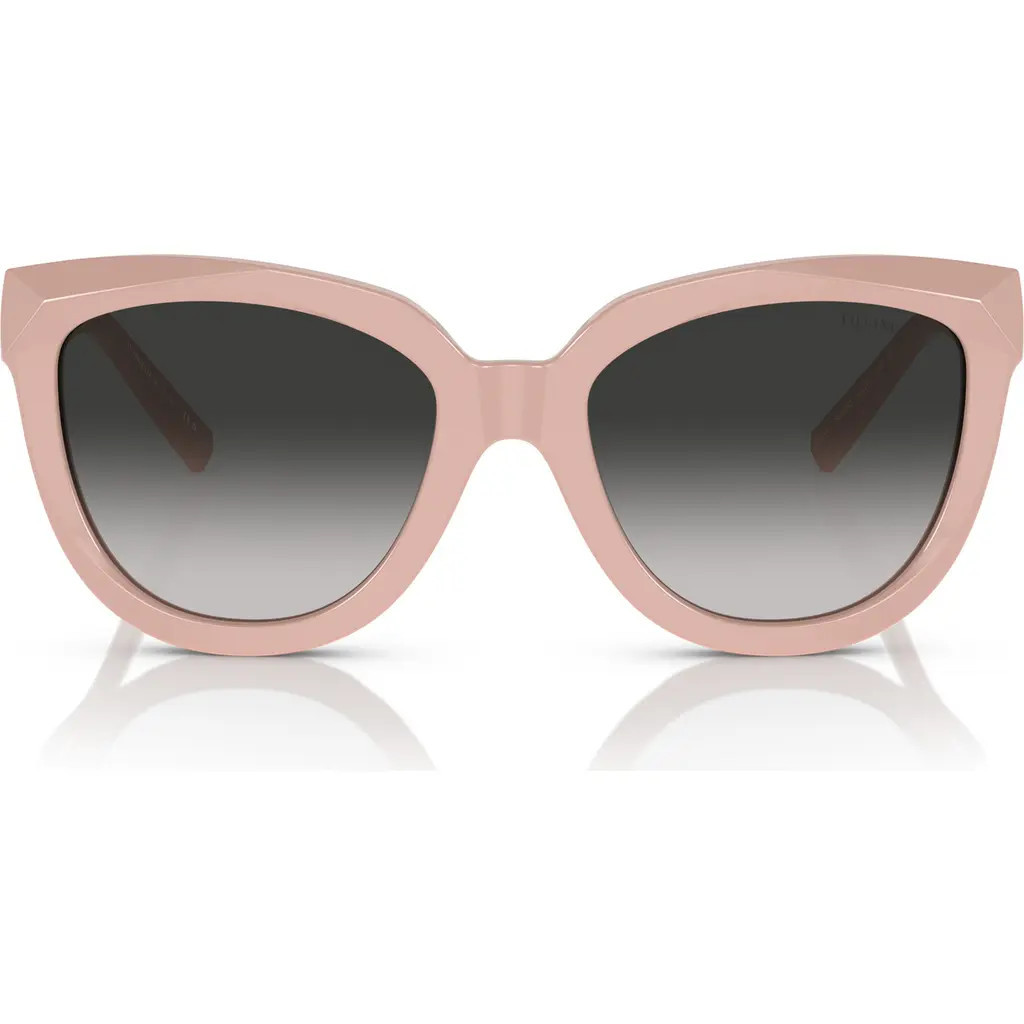 Tiffany & Co. 53mm Gradient Cat Eye Sunglasses in Grey Flash at Nordstrom | Nordstrom