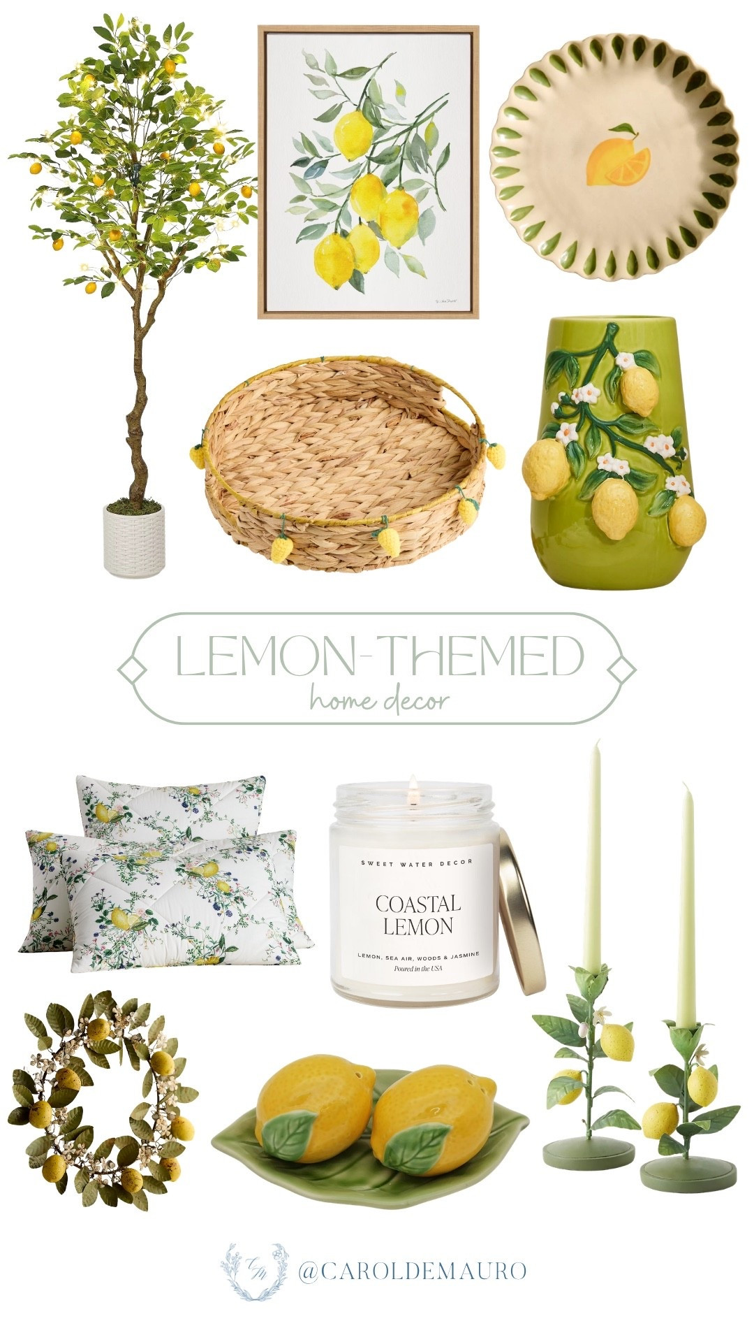Officially in your lemon era this Summer? You'll be completely obsessed with these bright and citrusy finds. Everything is linked so you can easily bring some of this sunshine into your own home!

citrus home accents, lemon decor, summer refresh, kitchen inspo, bright yellow accents, zesty decor, interior design, mediterranean vibes

#LTKHome #LTKSeasonal #LTKU