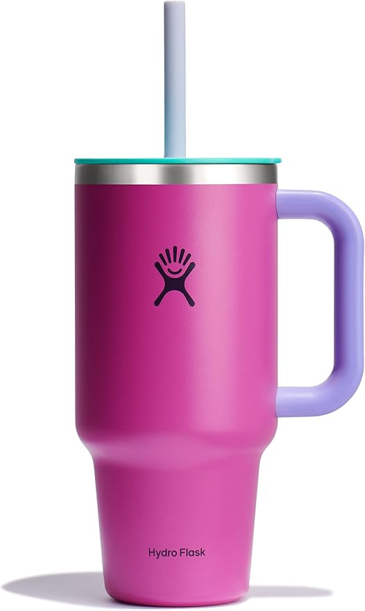 Hydro Flask 32 Oz Travel Tumbler with Handle, Lid and Straw - Insulated Stainless Steel in Holida... | Amazon (US)