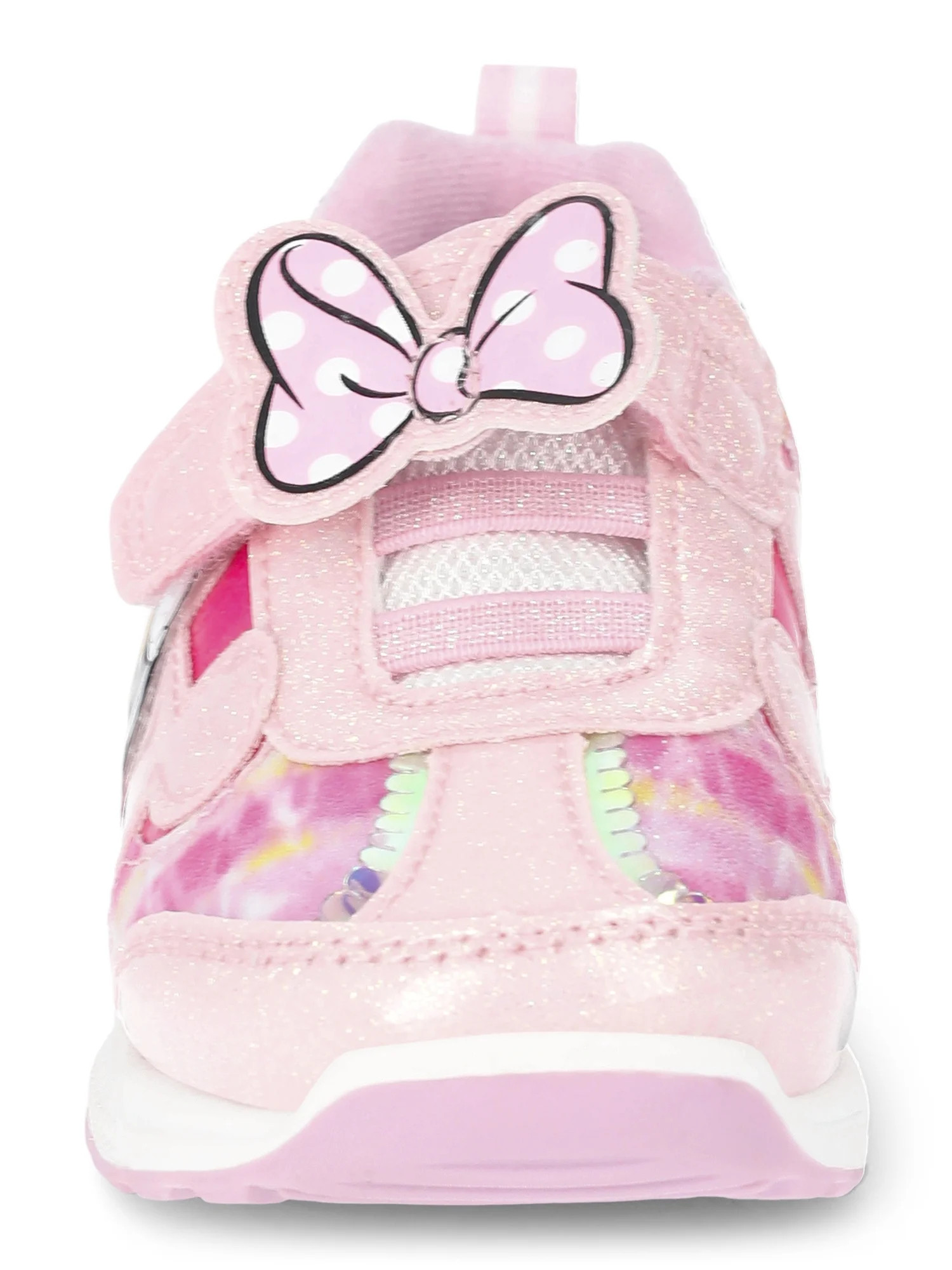 Disney Minnie Mouse Toddler Girls Light Up Athletic Sneakers | Walmart (US)