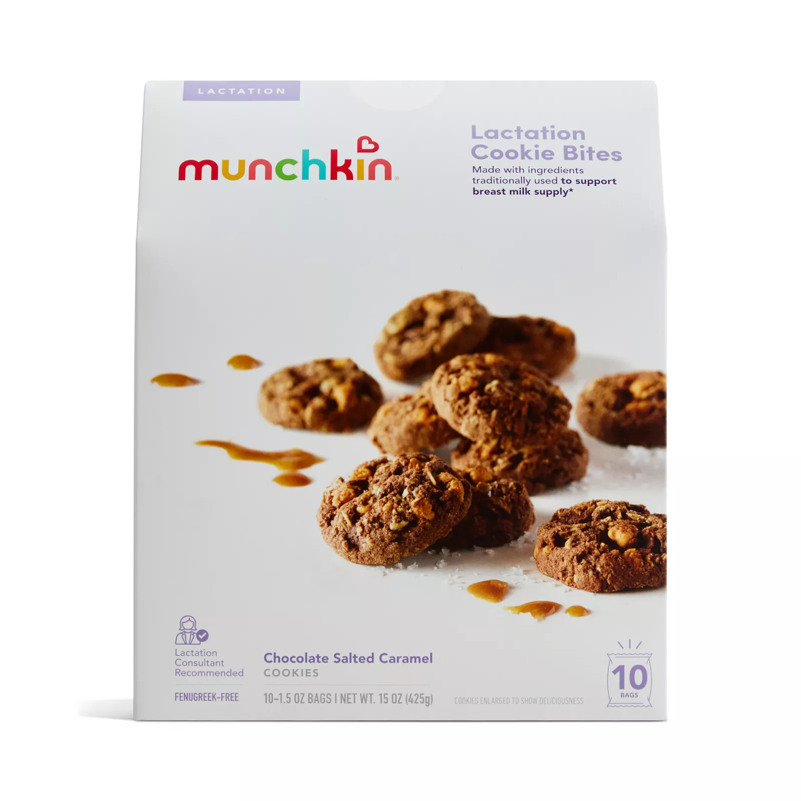 Munchkin Lactation Cookie Bites 10-pk., Brown Caramel | Kohl's