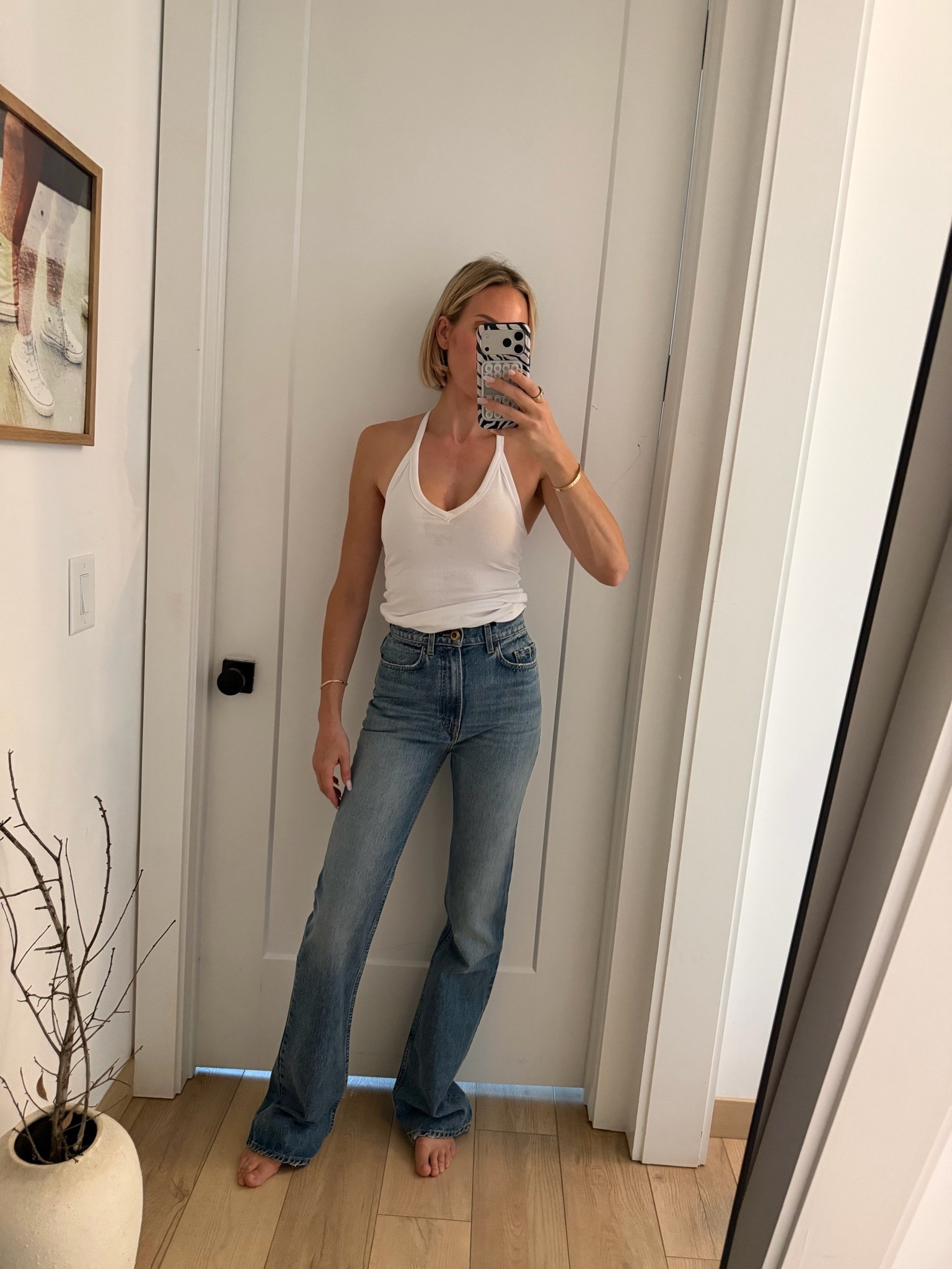 Tall girls, these jeans are a dream. I will say if in between sizes, size up. They were a little snug when I first wore them especially through the thigh but they have loosened up now and they’re perfect. So flattering. Wearing a small  in the Amazon tank

#LTKTall #LTKOver40 #LTKdayinmylife