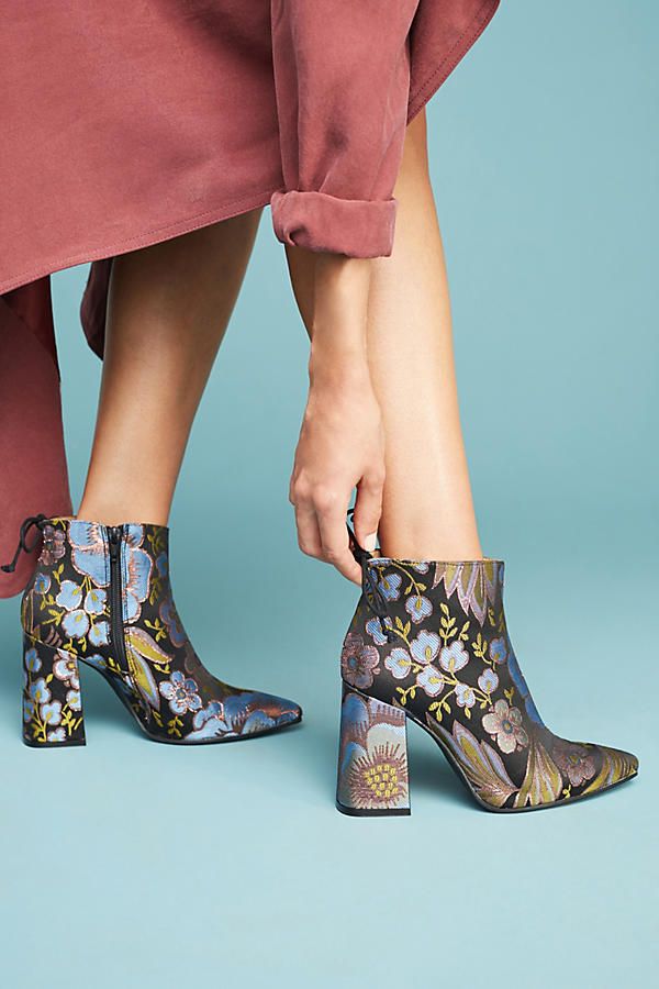 Anthropologie Printed Flare-Heeled Boots | Anthropologie (US)