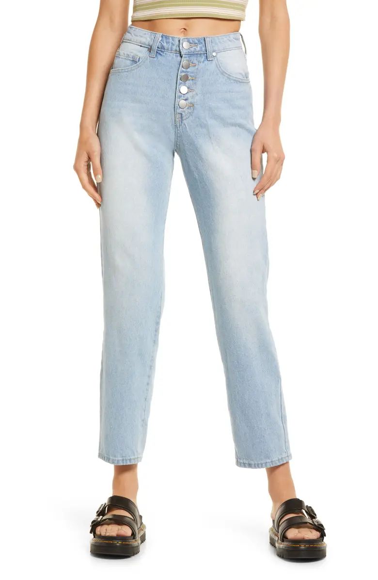 High Waist Button Fly Mom Jeans | Nordstrom | Nordstrom Canada