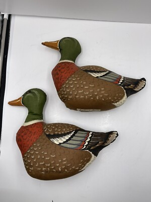 VINTAGE MALLARD STUFFED CLOTH DUCK DECOR PILLOW BEAUTIFUL Plush  | eBay | eBay US