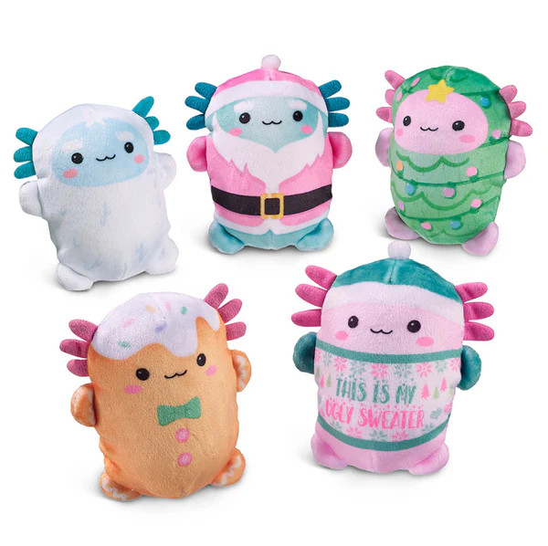 Bubble Stuffed Squishy Friends - A Very Axolotl Christmas | Lola + The Boys