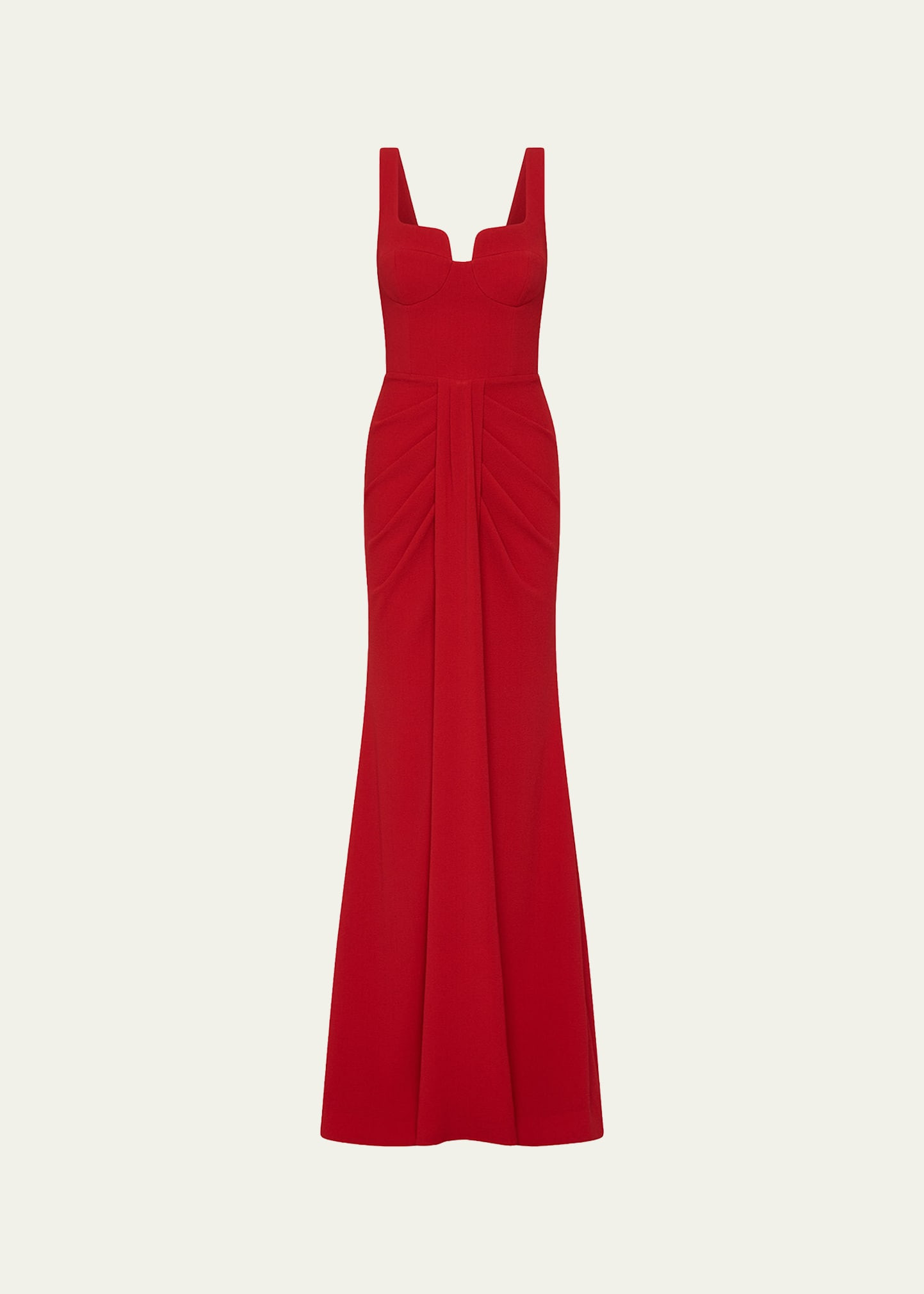 REBECCA VALLANCE Zarya Sleeveless Draped Mermaid Gown | Bergdorf Goodman