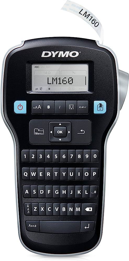 DYMO Label Maker LabelManager 160 Portable Label Maker, Easy-to-Use, One-Touch Smart Keys, QWERTY Ke | Amazon (US)