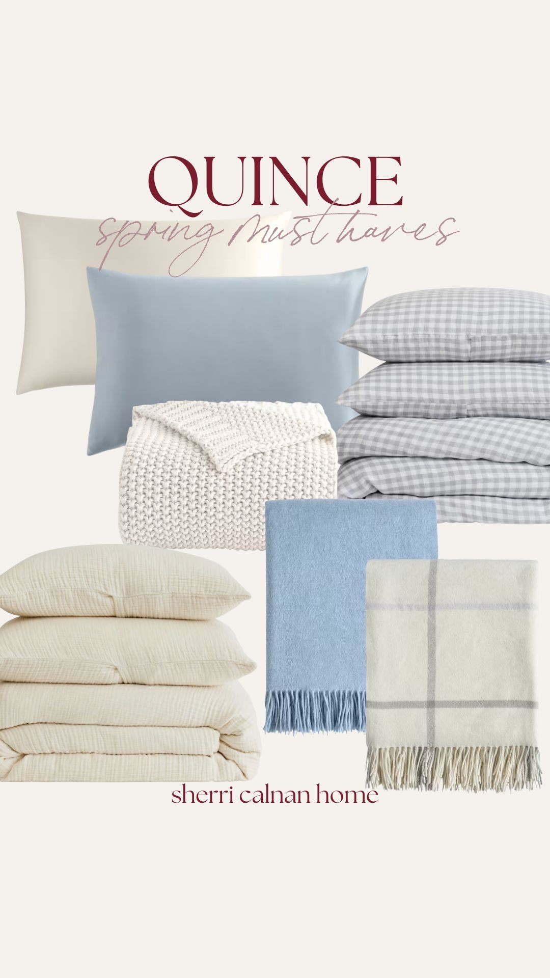 Quince spring must haves with soft linens, cozy textures, and calming neutral tones that transition beautifully into a light and airy coastal bedroom for the season ahead.
 Neutral bedding, linen sheets, coastal bedroom decor, soft neutral textiles, organic modern bedding, spring bedroom refresh, timeless neutral home, sherri calnan home

#LTKHome #LTKSeasonal