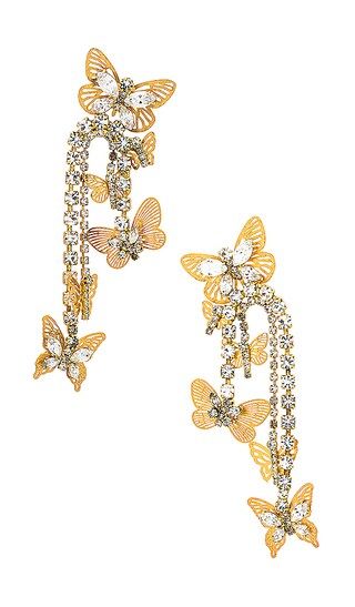 Mariposa Earrings in Crystal | Revolve Clothing (Global)