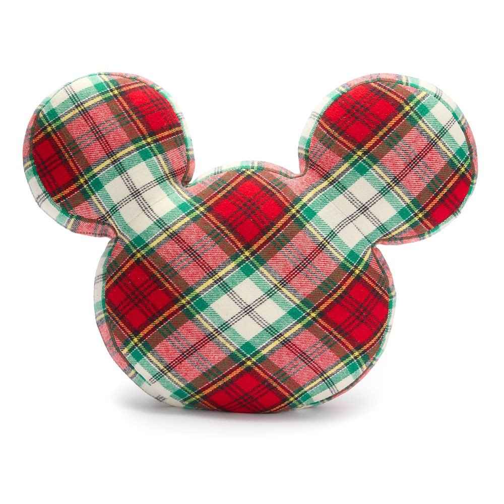 Mickey Mouse Icon Holiday Plaid Throw Pillow Official shopDisney | Disney Store