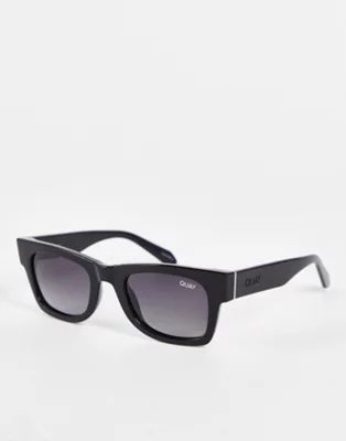 Quay Makin Moves square sunglasses with polarized lens in black | ASOS (Global)