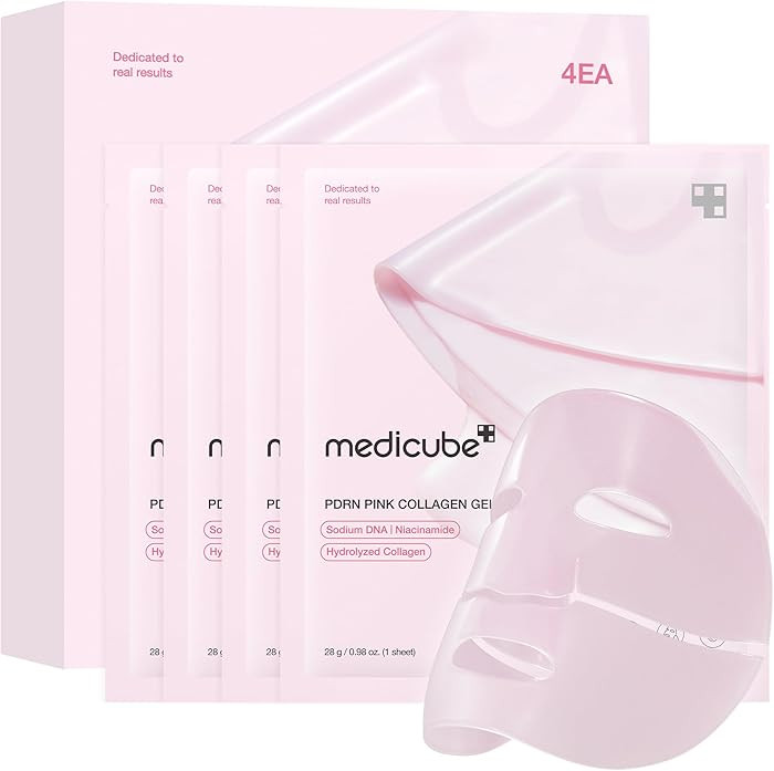 medicube Salmon DNA PDRN pink collagen jelly gel mask | overnight face mask for glass glow skin- ... | Amazon (US)