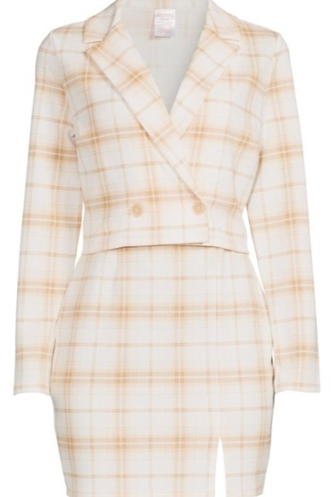 No boundaries two piece set! Blazer and mini skirt outfit set from Walmart 