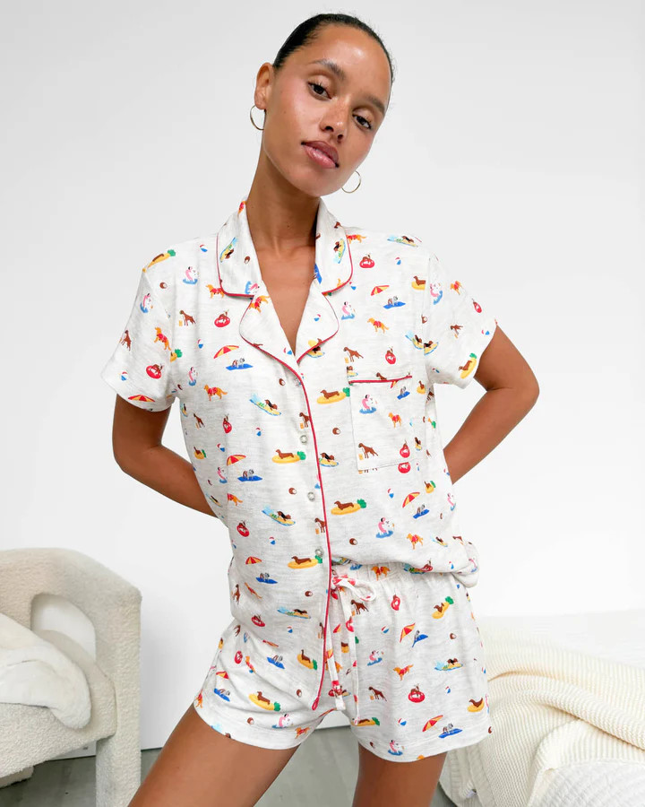 Beach Dogs Flora Pillowsoft Short Set | Splendid