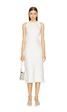 L'Academie by Marianna Lucie Midi Dress in Ivory from Revolve.com | Revolve Clothing (Global)