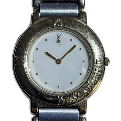 Auth YvesSaintLaurent - 4620-E60957Y 3031452 Silver Gold Women's Wrist Watch | eBay US