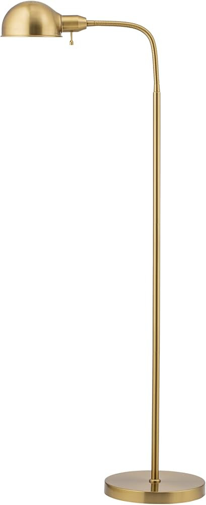 O'Bright Nova - Adjustable Floor Lamp with Flexible Gooseneck and Rotatable Shade, E26 Socket, 10-Inch Base - Ideal for Reading, Bedside, Living Room, Antique Brass | Amazon (US)