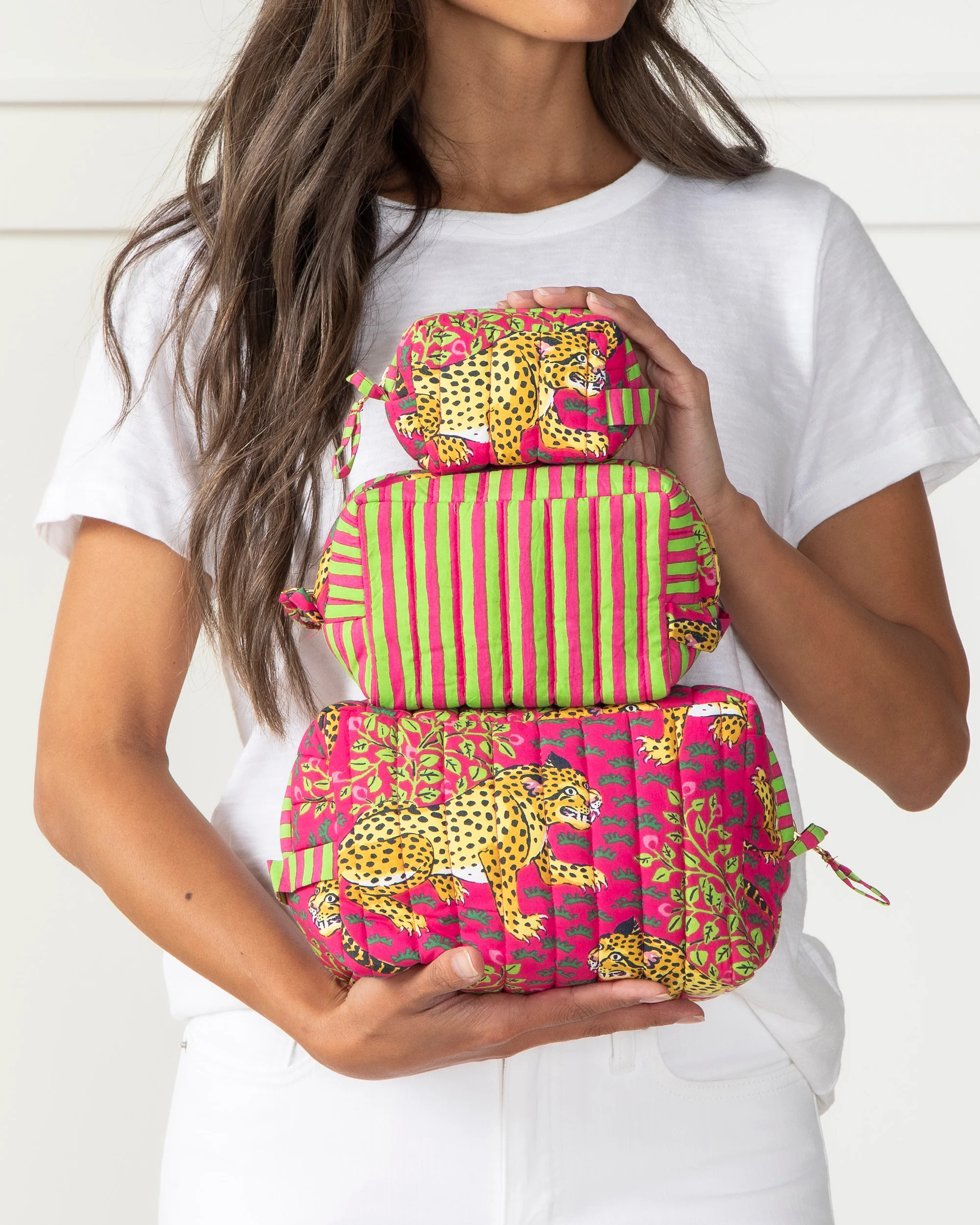 Bagheera - Three&#39;s Best Pouch Set - Hot Pink | Printfresh