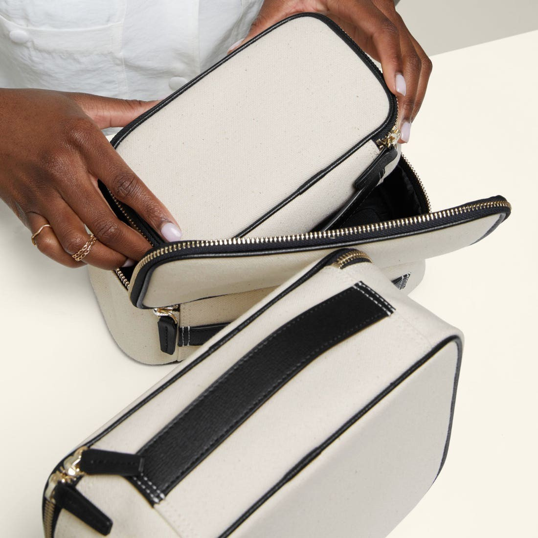 Nested Travel Organizer Trio in Canvas | Leatherology