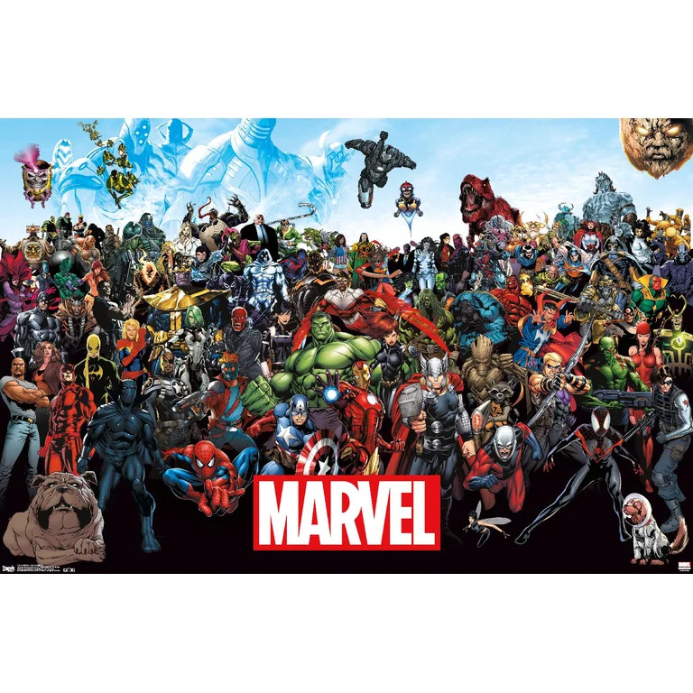 Marvel Comics The Marvel Lineup Wall Poster, 22.375" x 34" | Walmart (US)