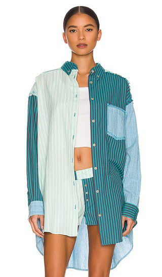 Rags To Riches Shirt in Bright Blue Combo | Revolve Clothing (Global)