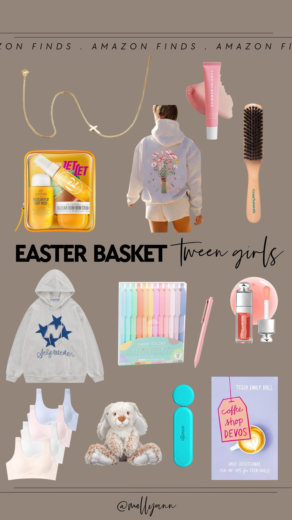 Easter Basket for tween girl! 🌺 
Everything linked from
Amazon for quick shipping. 

#LTKFamily #LTKGiftGuide #LTKFindsUnder50