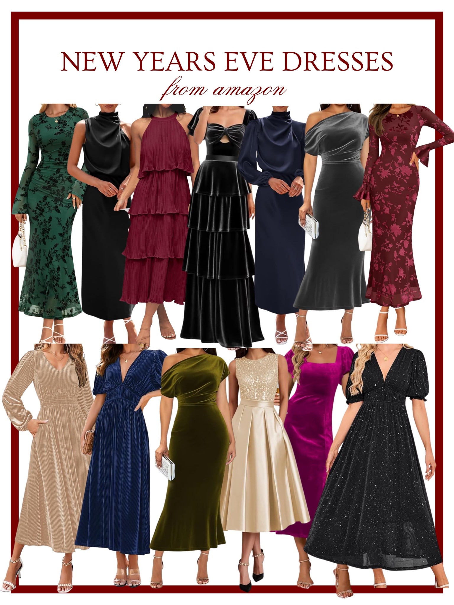 New Years Eve dresses, on a budget and for the last minute girlies! All from Amazon ✨ Amazon New Years Eve Dresses, Budget Shopping, Affordable New Years Eve Dress, Amazon Style 

#LTKFindsUnder50 #LTKFindsUnder100 #LTKHoliday