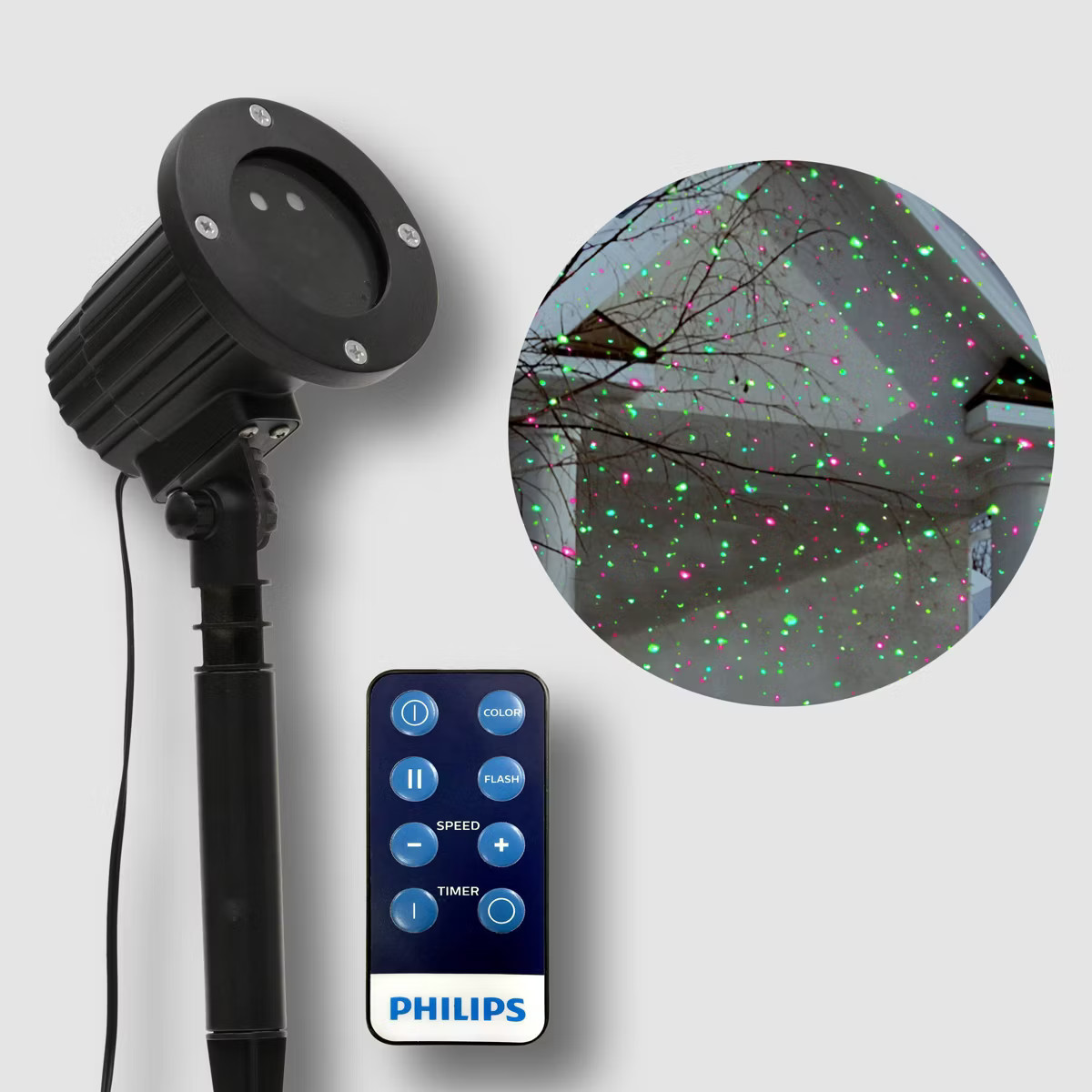 Philips Christmas Laser Projector Red Green with Remote | Target