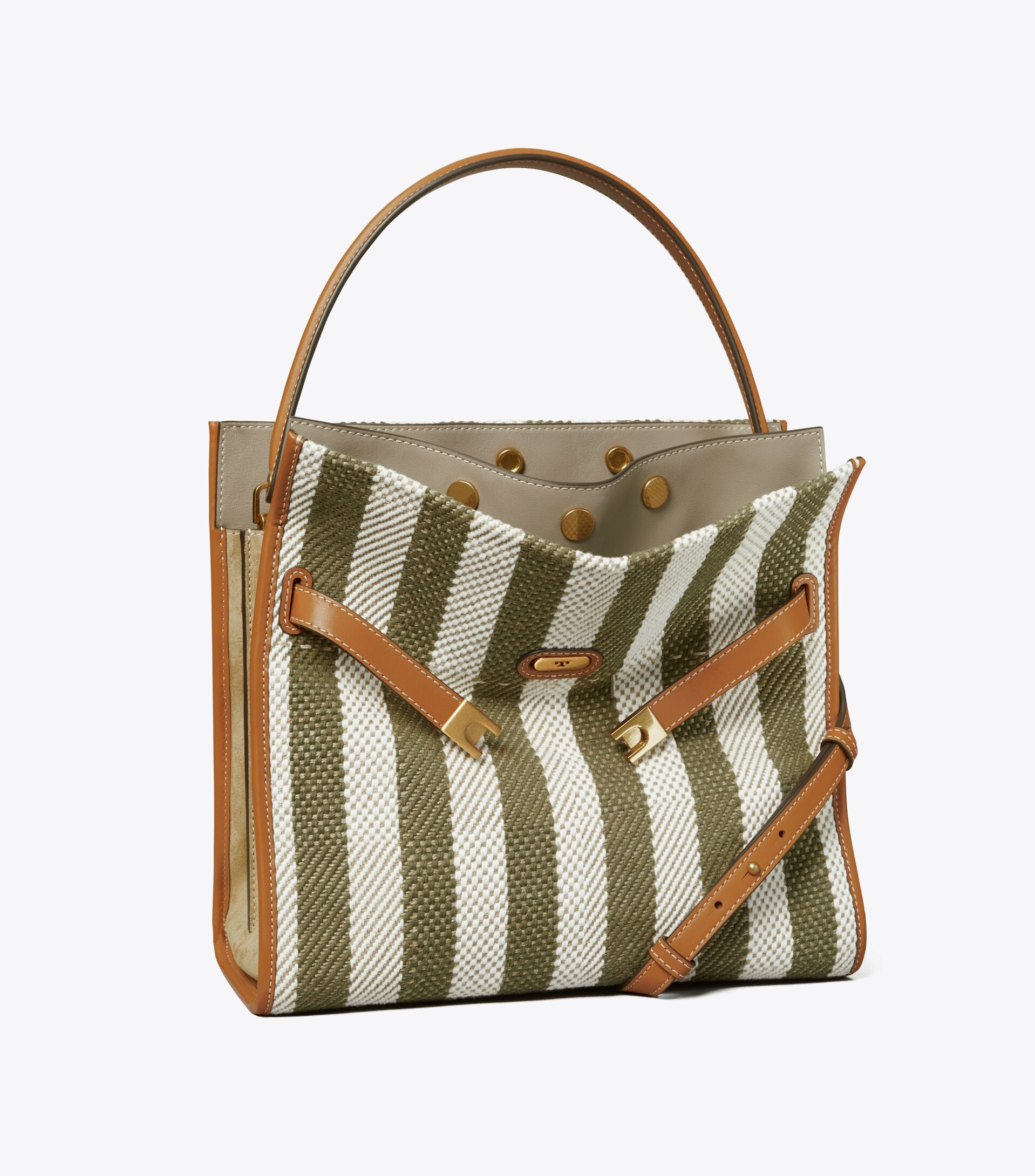 Lee Radziwill Stripe Double Bag | Tory Burch (US)