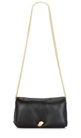 Perla Padded Chain Crossbody Bag in Black | Revolve Clothing (Global)