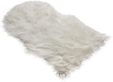 RUGLUSH Super Soft Sheepskin Chair Cover Seat Cushion Pad– Excellent Quality Faux Fur Rug – Modern,  | Amazon (US)