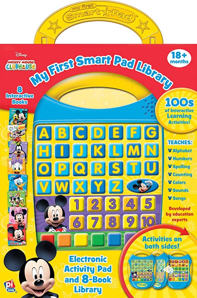 Disney Mickey Mouse Clubhouse - My First Smart Pad Electronic Activity Pad and 8-Book Library - P... | Amazon (US)