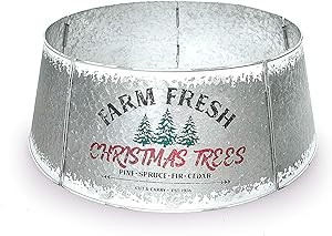 Hallops Galvanized Tree Collar - Large to Small Christmas Tree. Adjustable Metal Skirt, Christmas... | Amazon (US)
